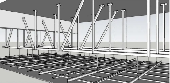 Angle steel light keel